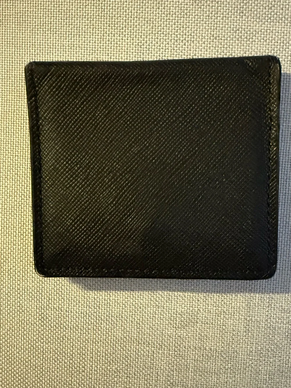 BURBERRY SAFFIANO LEATHER NOVACHECK LINED CARD HOLDER coin purse w snap closure